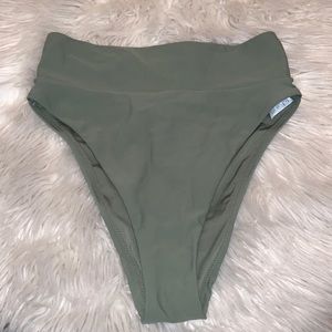 aerie high waisted cheeky bikini bottom